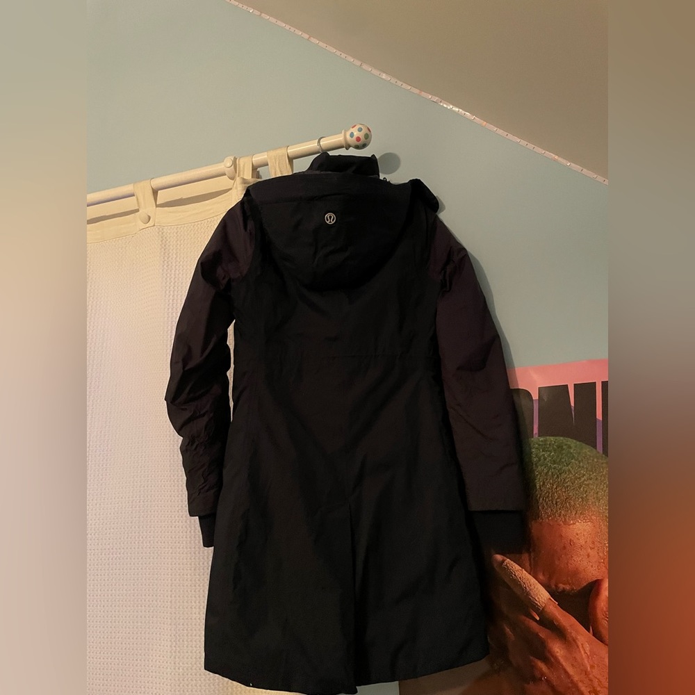 Lululemon long navy jacket